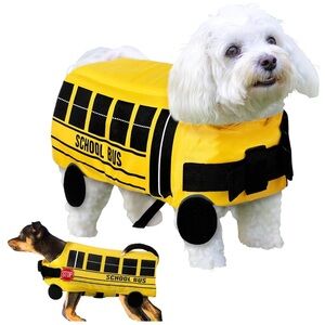Yellow School Bus Dog Costume